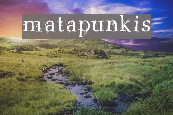 matapunkis Font examples