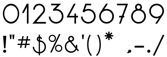 matheva Regular Font OTHER CHARS