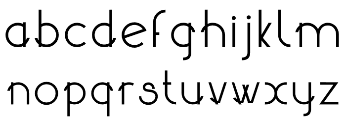 matheva Regular Font LOWERCASE