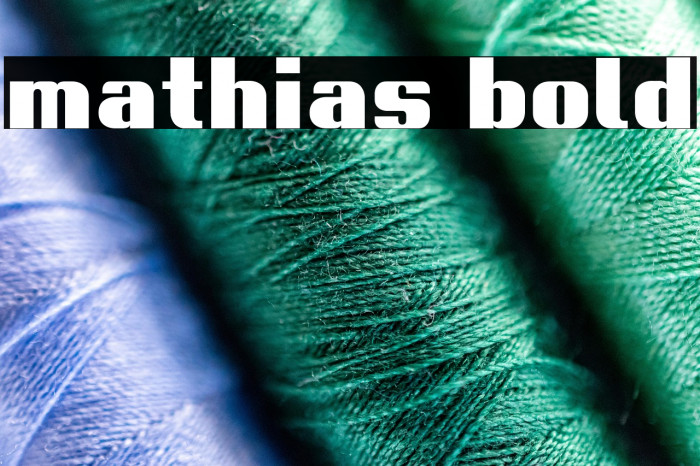 mathias bold Example 1