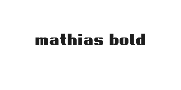 mathias bold Logo