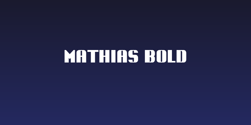 mathias bold Social Header