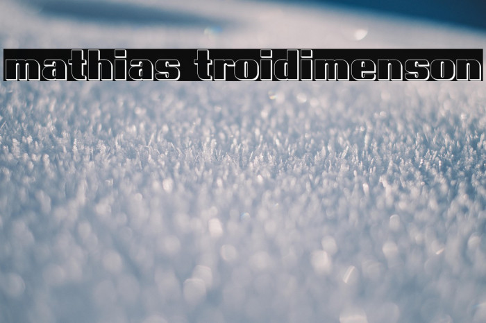 mathias troidimenson Example 1