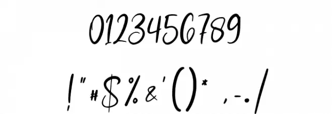 mathulesy  Font OTHER CHARS