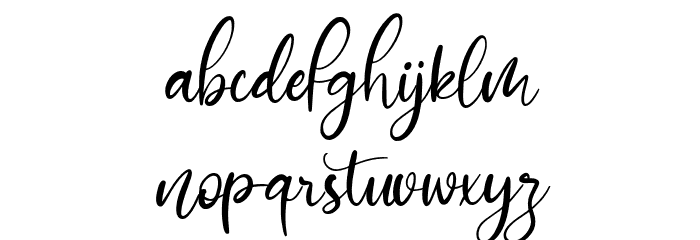 mathulesy Font LOWERCASE
