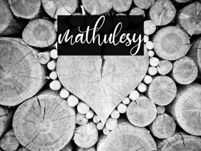 mathulesy Font examples