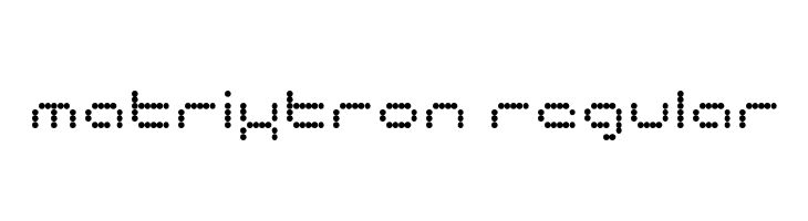 matrixtron Regular  baixar fontes gratis