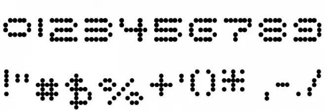 matrixtron Regular Font OTHER CHARS