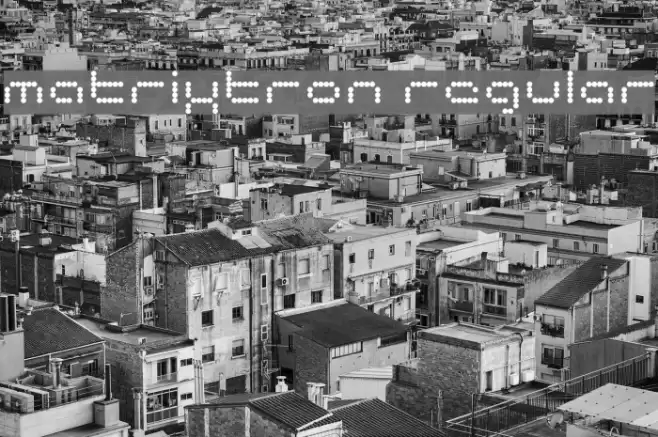 matrixtron Regular Font examples