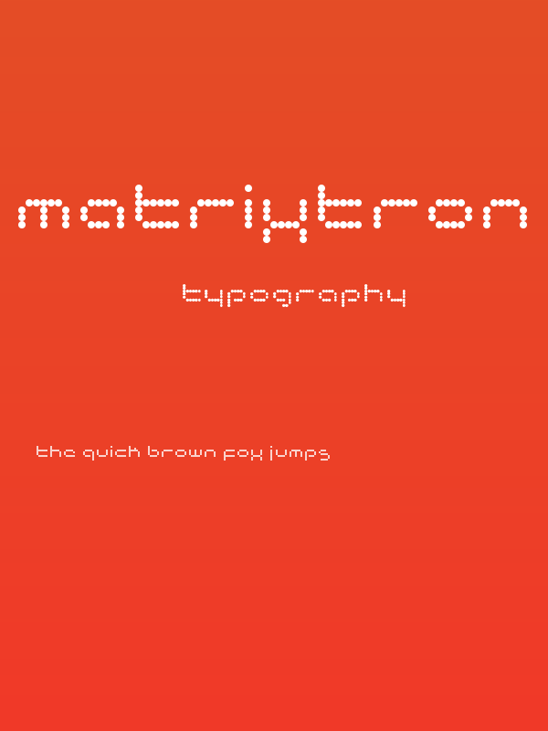 matrixtron Regular Poster