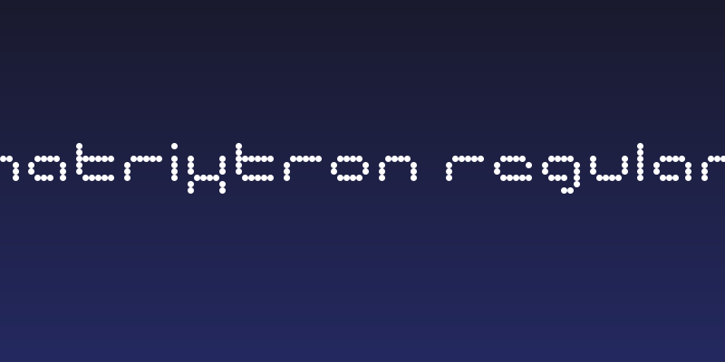 matrixtron Regular Social Header