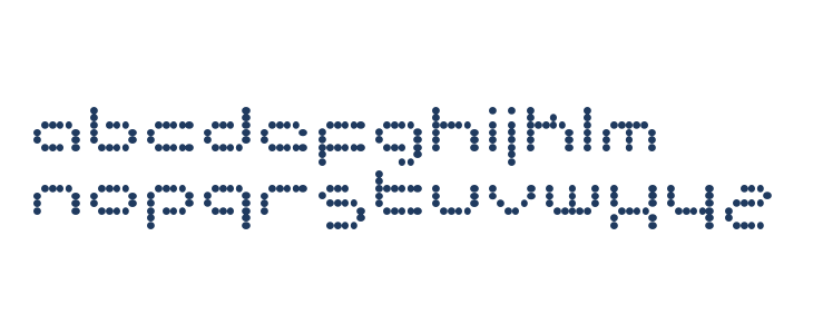 matrixtron Regular Lowercase