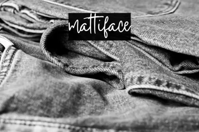 mattiface Font examples