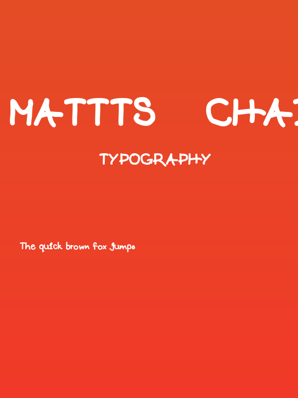 mattts    chain Poster