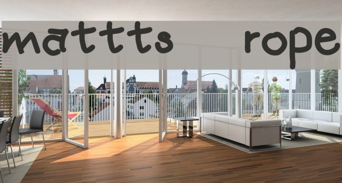 mattts rope Font examples