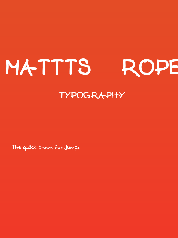 mattts    rope Poster