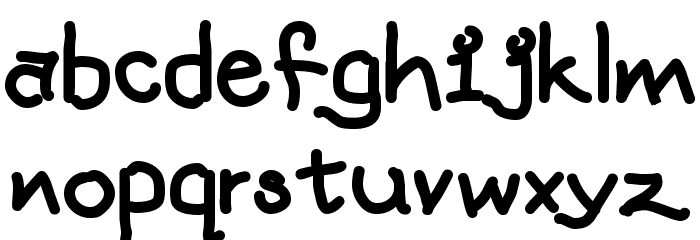 mattts rope Font LOWERCASE