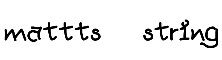 mattts    string  Frei Schriftart Herunterladen