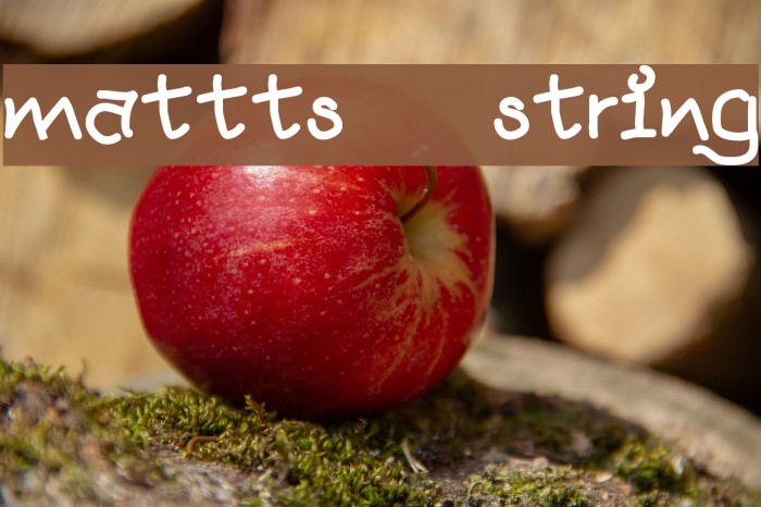 mattts string Font examples