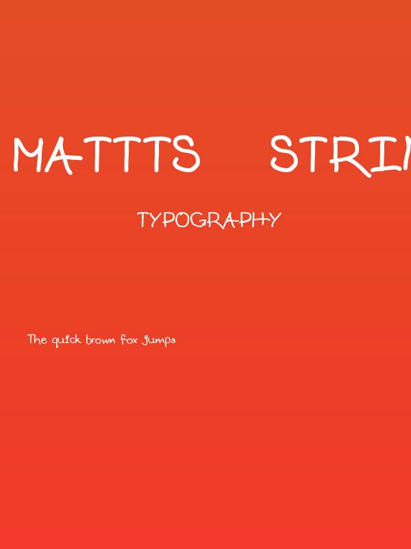 mattts    string Poster