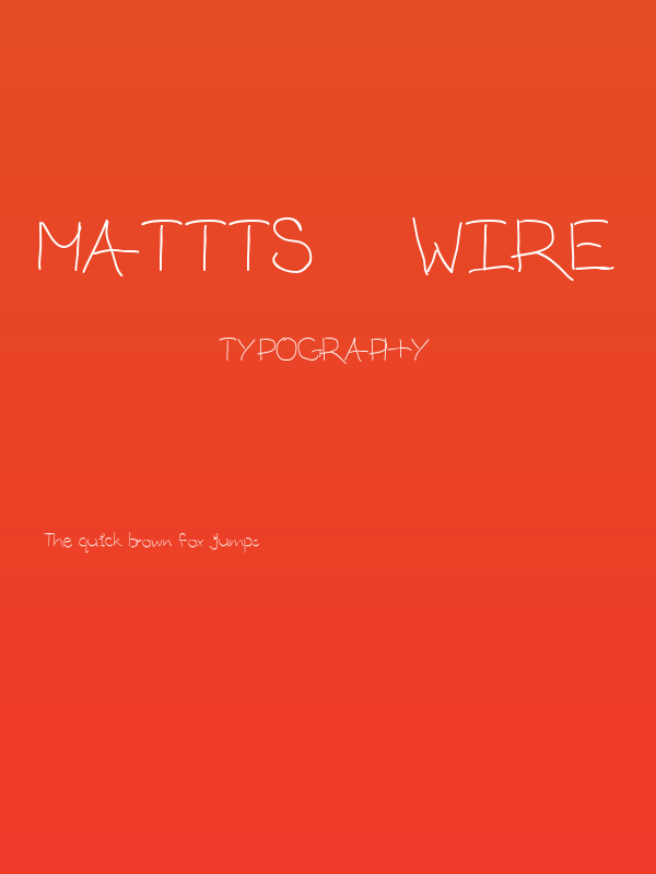 mattts    wire Poster