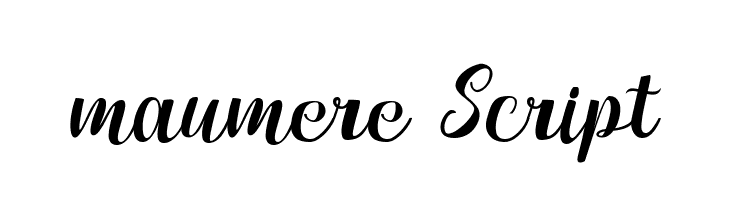 maumere Script  baixar fontes gratis