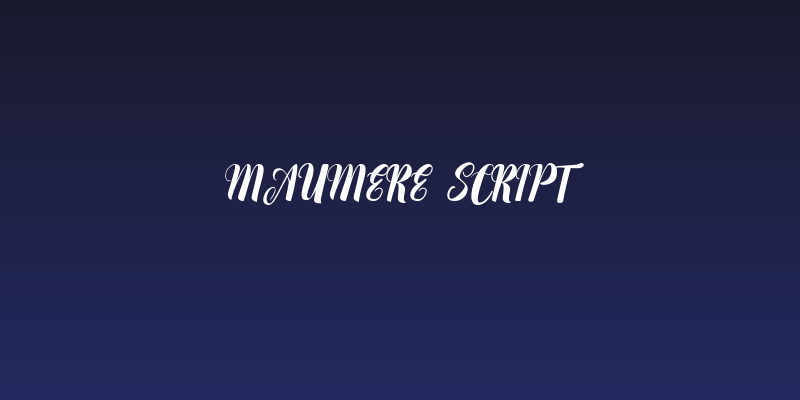 maumere Script Social Header