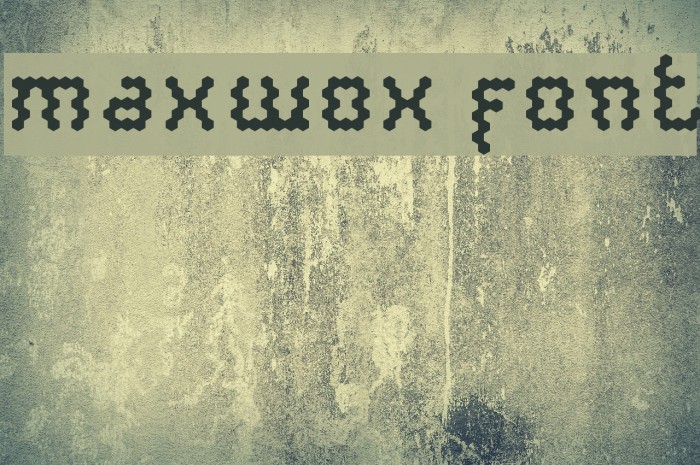maxwox font Font examples