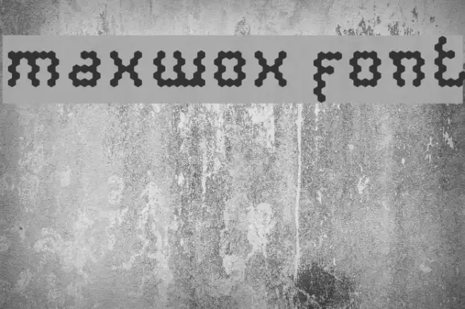 maxwox font Example 2