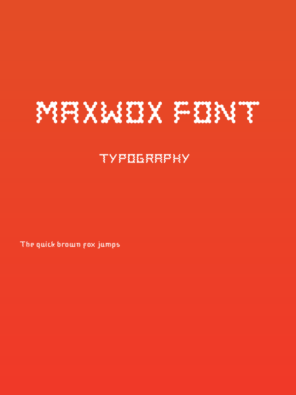 maxwox font Poster
