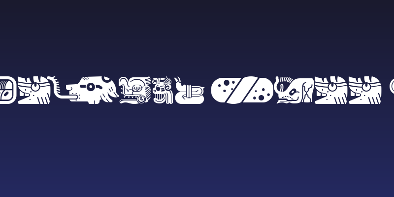 mayan glyphs fill Regular Social Header