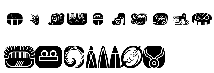 mayanglyphsfill-Regular Font OTHER CHARS