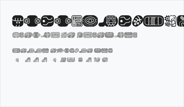 mayanglyphsfill-Regular Business Card