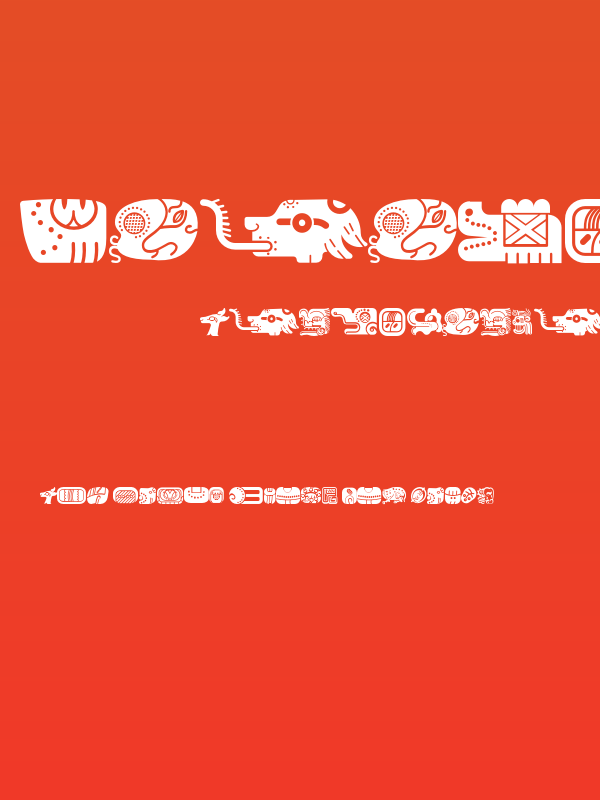 mayanglyphsfill-Regular Poster