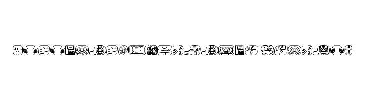 mayanglyphsoutline-Regular Font