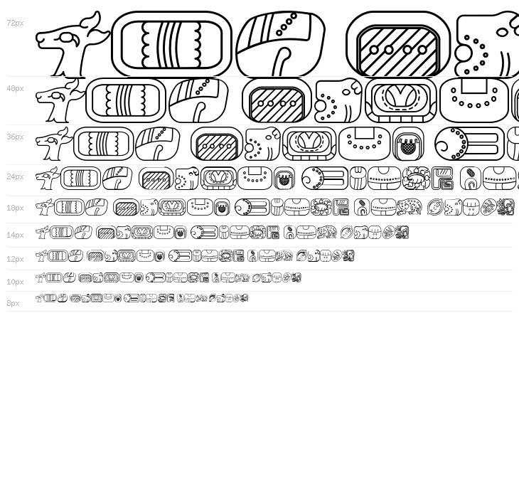 mayanglyphsoutline-Regular Waterfall