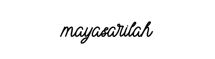 mayasarilah फ़ॉन्ट