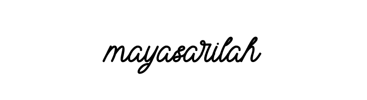 mayasarilah फ़ॉन्ट