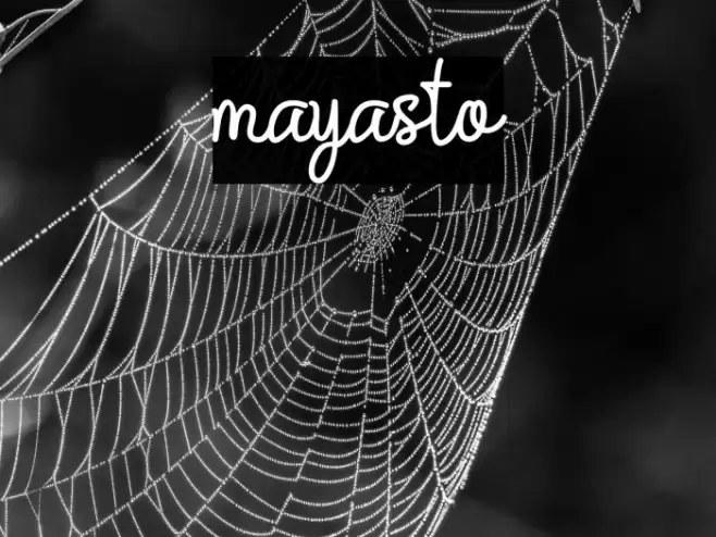 mayasto Font examples
