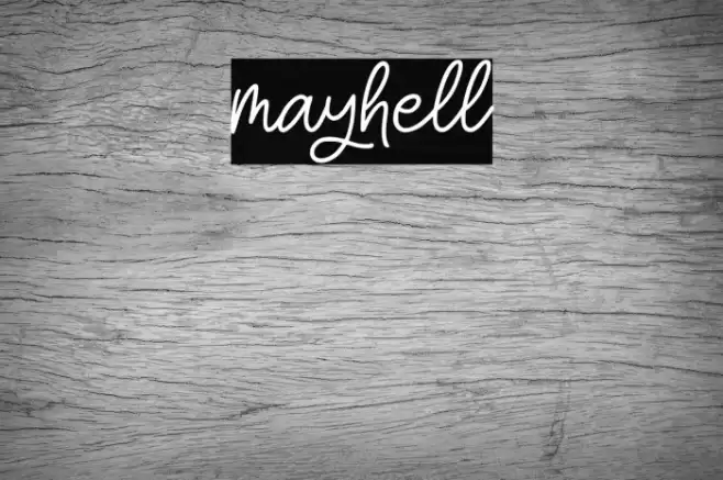 mayhell Font examples