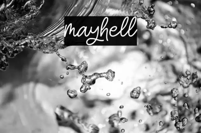 mayhell Font examples