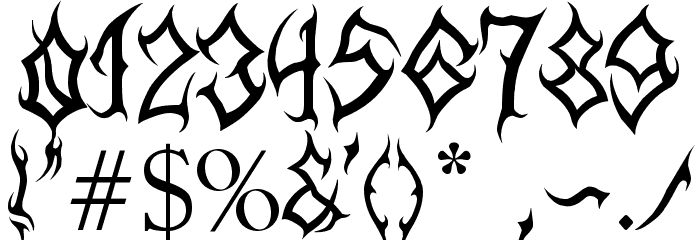MB-Arcane Font OTHER CHARS