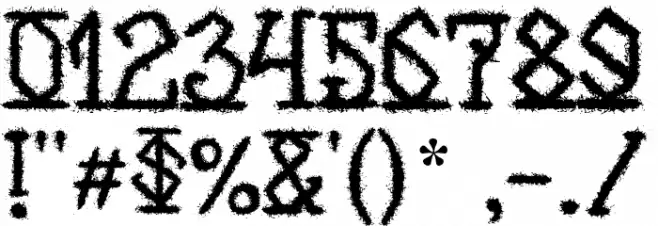 MB-Back for Death Font OTHER CHARS