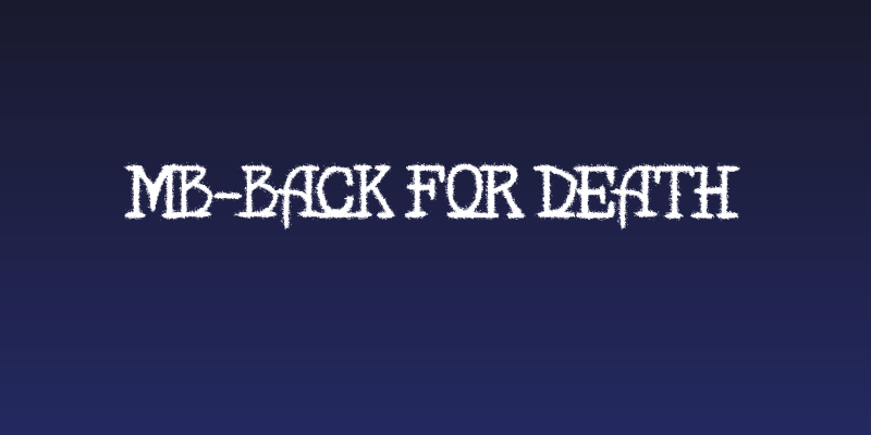 MB-Back for Death Social Header