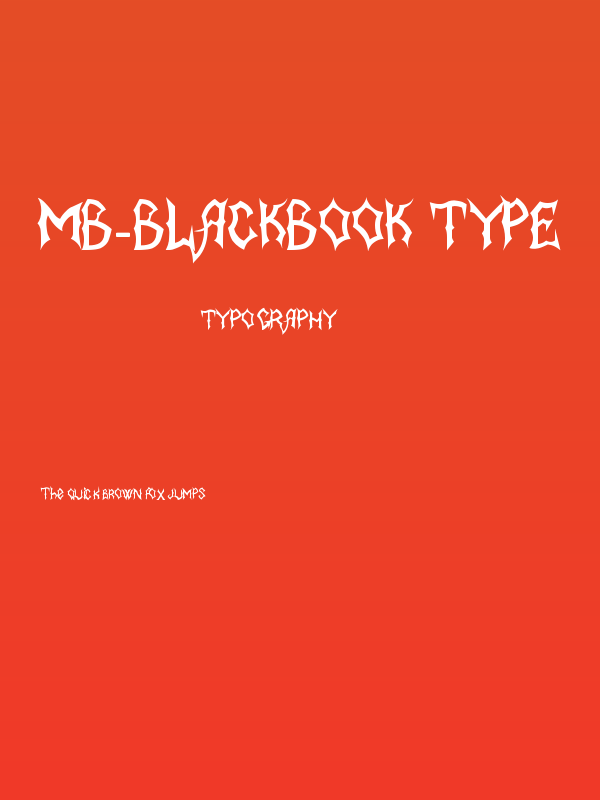MB-BlackBook Type Poster