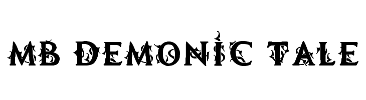 MB Demonic Tale  フリーフォントのダウンロード