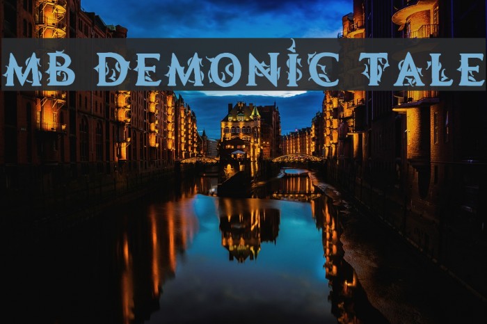 MB Demonic Tale Font examples