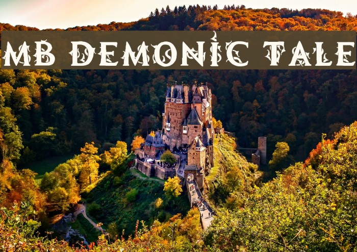 MB Demonic Tale Font examples