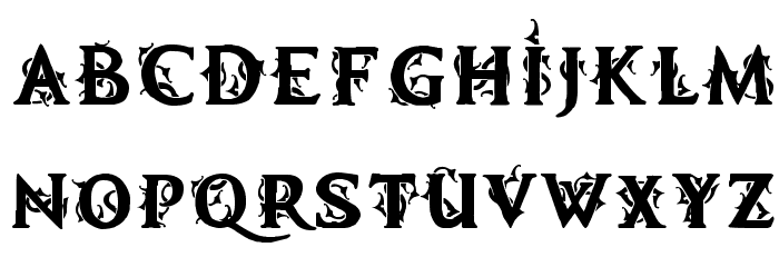 MB Demonic Tale Font LOWERCASE
