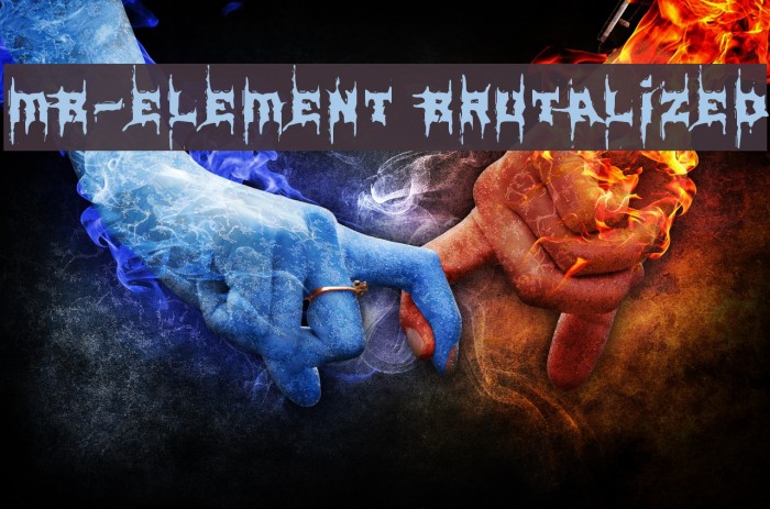 MB-Element Brutalized Font examples